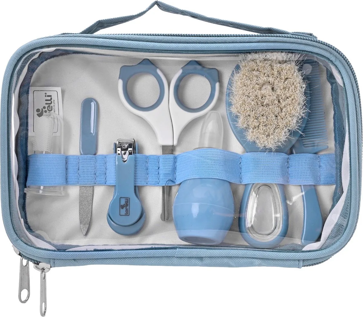 Moonlight Blue Deluxe 8-delige Baby Verzorgingsset från Lorelli i Blå, Vit – produktbild