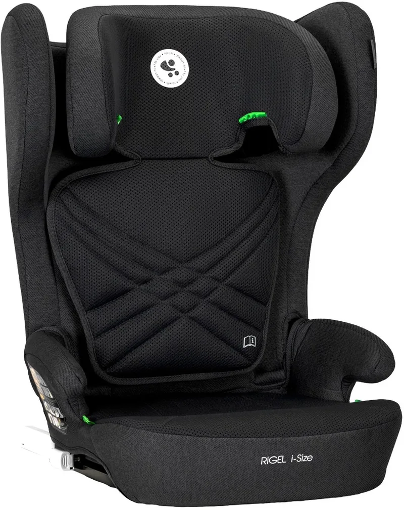 Rigel Black 100-150 cm i-Size Opvouwbare Autostoel de Lorelli en Zwart – photo produit