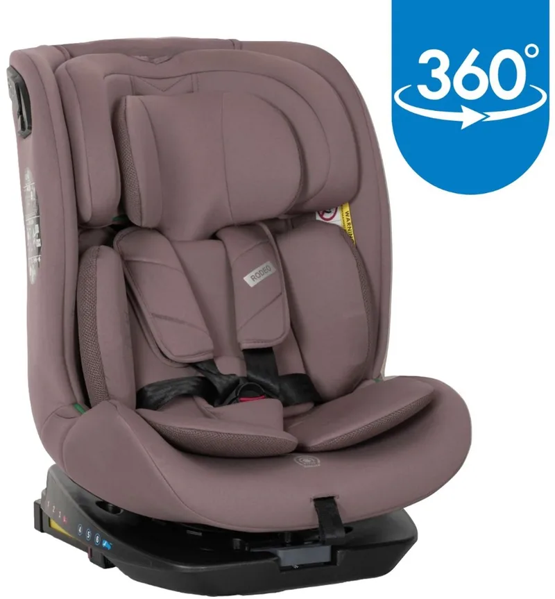 Rodeo Dark Pink 40-150 cm 360° i-Size Autostoel de Lorelli en Roze – photo produit