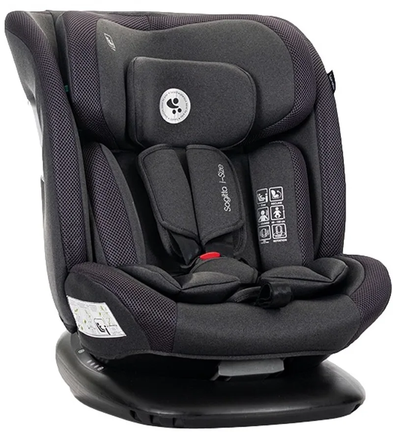 Sagitta Black 40-150 cm i-Size Autostoel by Lorelli in Zwart – product photo