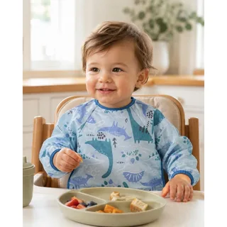 Slabber met Mouwen Lorelli Blauw by Lorelli – product photo 2 of 3