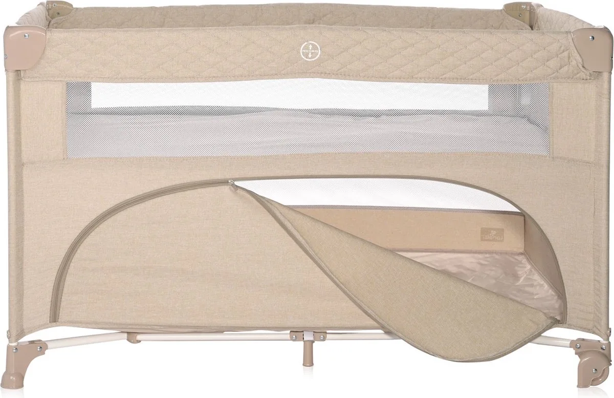 Up and Down Fog Flying Friends Campingbedje met Bodemverhoger de Lorelli en Beige – photo produit