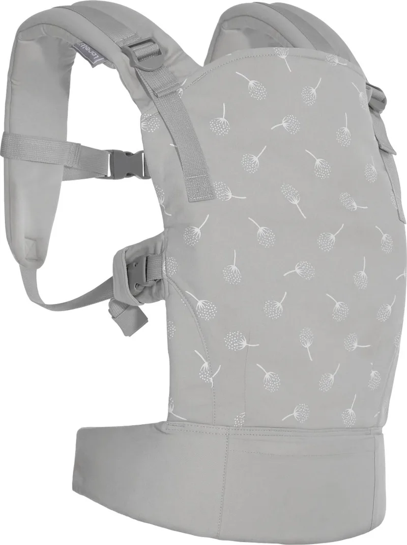 Wally Grey Floral Ergonomische Draagzak 1001016-0001 van Lorelli in Grijs – productfoto