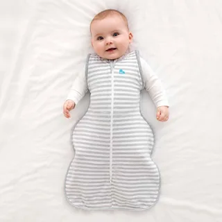 Love to Dream™ Babyslaapzak Swaddle Up™ - Inbakeren afbouwen - Baby 3-6 maanden - 6 - 8,5 kg - All Season - Grijs von Love to Dream in Grey – White, Grijs – Wit – Produktfoto 2 von 2