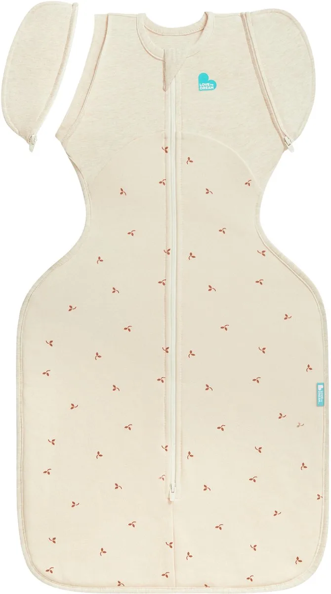 Love to Dream™ Babyslaapzak Swaddle Up™ - Inbakeren afbouwen - Baby 3-6 maanden - 6-8.5 kg - All Season - Oat Twigs by Love to Dream in Oatmeal Twigs – product photo