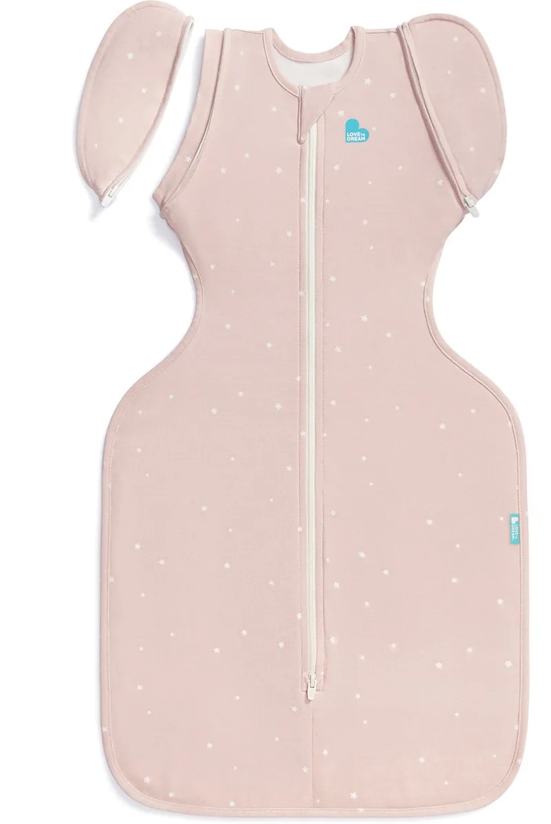 Love to Dream™ Babyslaapzak Swaddle Up™ - Inbakeren afbouwen - Baby 6-9 maanden - 8.5-11 kg - All Season de Love to Dream en Powder Pink – photo produit