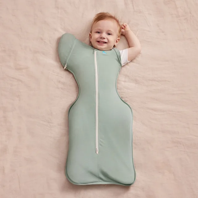Love to Dream™ Babyslaapzak Swaddle Up™ - Inbakeren afbouwen - Baby 3-6 maanden - 6-8.5 kg - Zomer - Olive