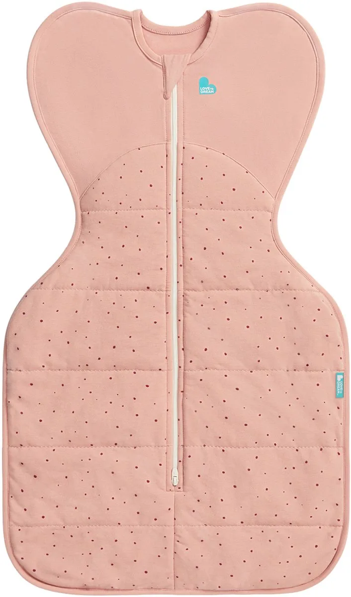 Love to Dream™ Babyslaapzak Swaddle Up™ - Inbakeren - Baby 0-3 maanden - 3.5-6 kg - Winter - 2.5 TOG van Love to Dream in Rose Pebble – productfoto