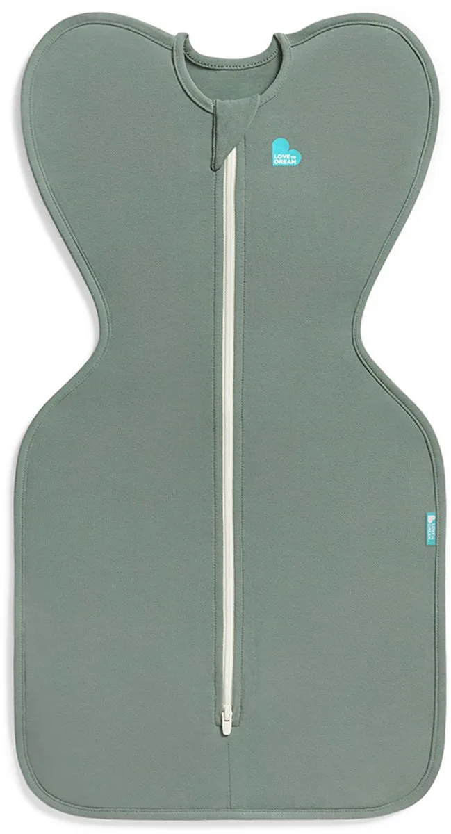 Love to Dream™ Babyslaapzak Swaddle Up™ - Inbakeren - Baby 3-6 maanden - 6-8.5 kg - All season - 1.0 TOG by Love to Dream in Deep Olive – product photo
