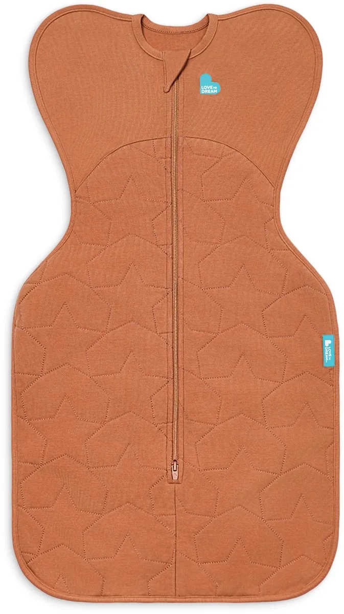 Love to Dream™ Babyslaapzak Swaddle Up™ - Inbakeren - Baby 3-6 maanden - 6-8.5 kg - Winter - Hazel Quilted de Love to Dream en Roestbruin – photo produit