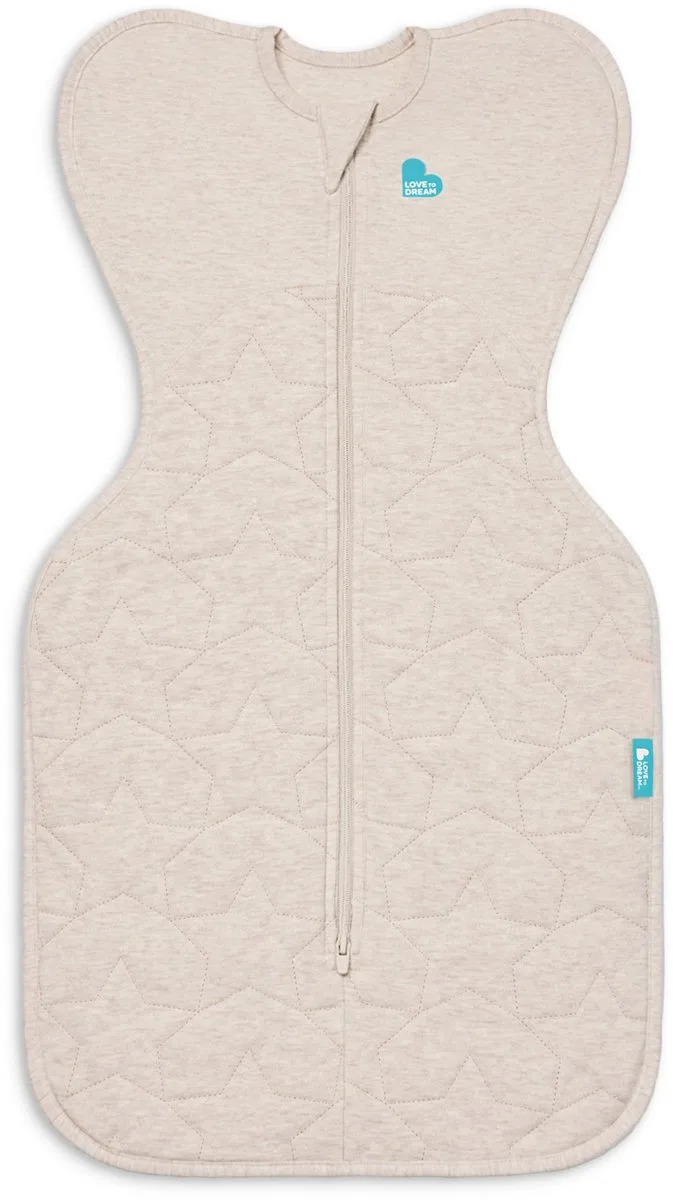 Love to Dream™ Babyslaapzak Swaddle Up™ - Inbakeren - Baby 3-6 maanden - 6-8.5 kg - Winter - Oat Quilted by Love to Dream in Oatmeal Quilted – product photo