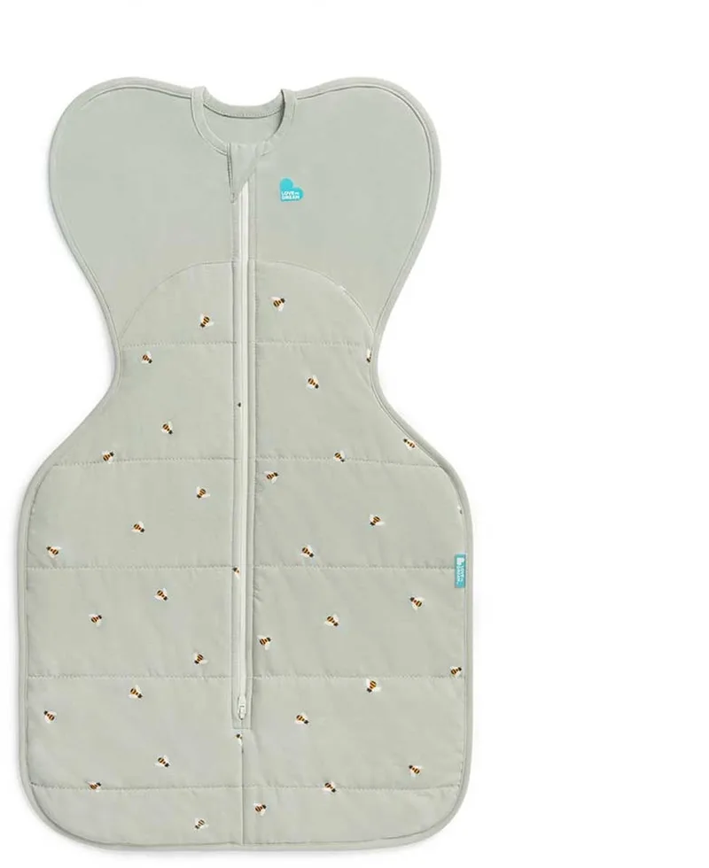 Love to Dream™ Babyslaapzak Swaddle Up™ - Inbakeren - Baby 3-6 maanden - 6-8.5 kg - Winter - 2.5 TOG by Love to Dream in Olive Bees – product photo