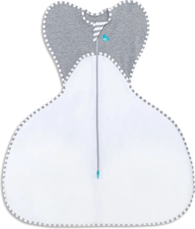 Love To Dream™ inbakerslaapzak Swaddle Up™ heupdysplasie Medium 6-8,5 kg – 1.0 TOG (20°C - 24°C) - White – Fase 1