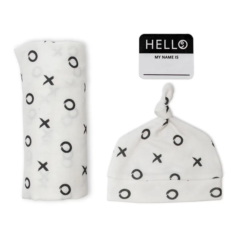 Hello World - Swaddle & Mutsje - Hugs & Kisses by Lulujo in Hugs & kisses – product photo