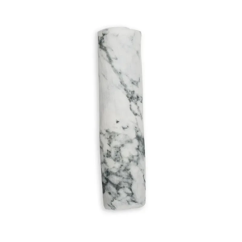 Hello World - Swaddle & Mutsje - Marble de Lulujo en Blanc – photo produit 2 sur 6