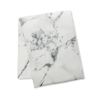hydrofiele doek - swaddle - bamboo - 120x120 cm - Marble de Lulujo en Blanc – photo produit 2 sur 6