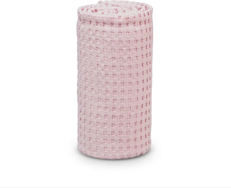 Wafel Dekentje - 100x80 cm by Lulujo in Pink – product photo