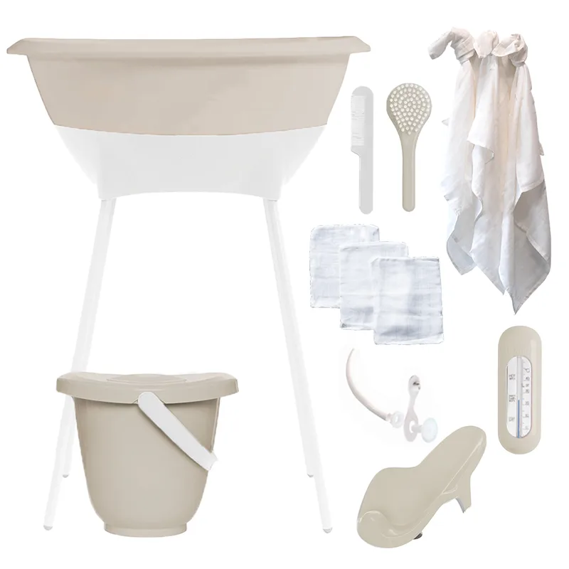 Bad & Verzorgingsset Luma Almond/White met Hydrofiele Starterset Ecru fra LUMA – produktbillede 1 af 4