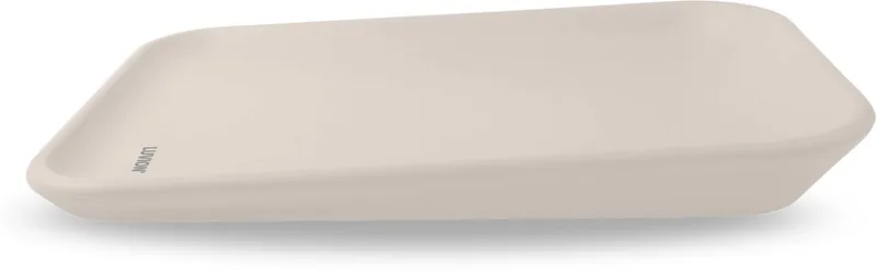 Baby Changing Pad - Innovatief, Hygiënisch en Comfortabel Aankleedkussen - Verschoonkussen - Verschoonmatje - Verzorgingskussen - Waskussen by Luvion in Beige – product photo