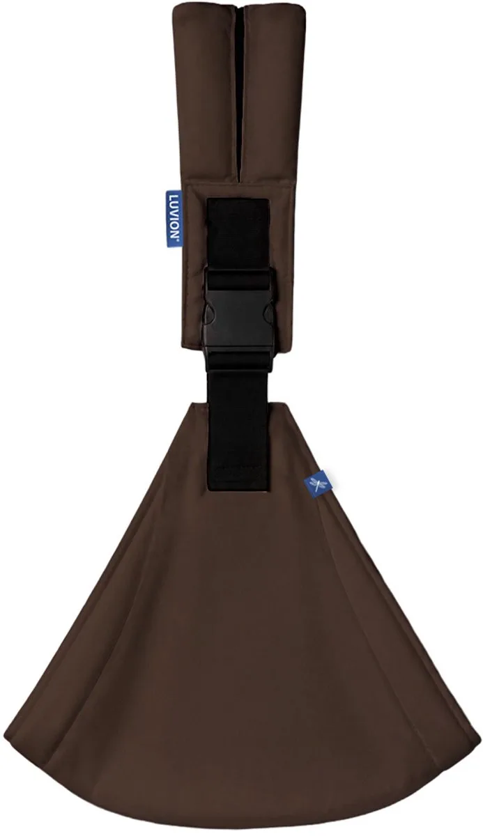 Baby Sling FLORENCE Chestnut Brown - Heupdraagzak Baby - Ergonomische Hip Carrier - Draagzak - Tot 16 kg van Luvion in Bruin – productfoto