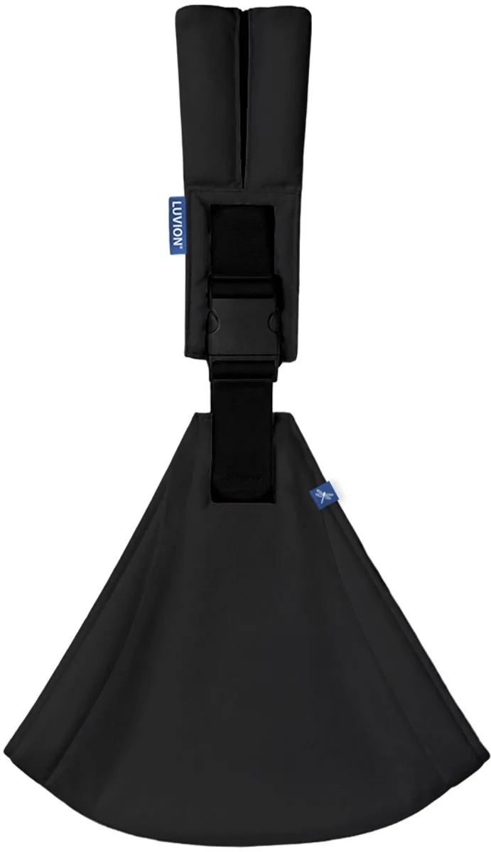 Baby Sling FLORENCE Midnight Black - Heupdraagzak Baby - Ergonomische Hip Carrier - Draagzak - Tot 16 kg van Luvion in Zwart – productfoto