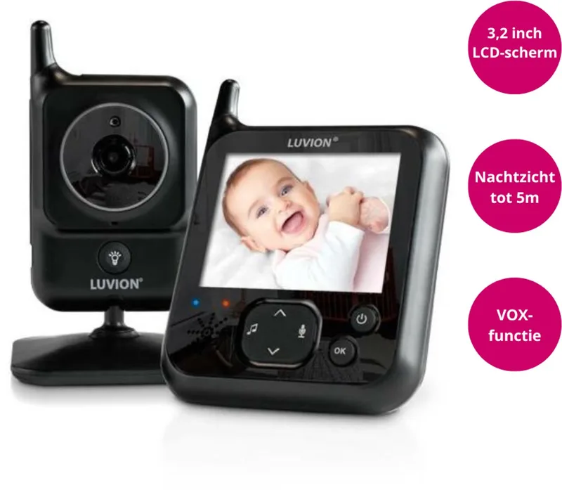 Babyfoon Luvion Platinum X Black van Luvion in Zwart – productfoto