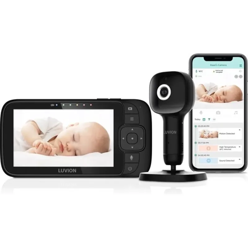 Babyfoon met camera Essential Connect CRIB Limited Black Edition van Luvion – productfoto