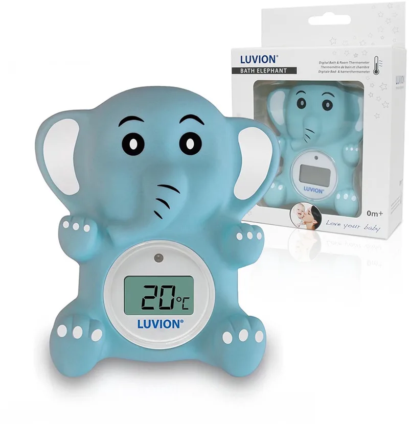 bad/kamerthermometer Olifant - Thermometer van Luvion in Olifant (Blauwgrijs) – productfoto