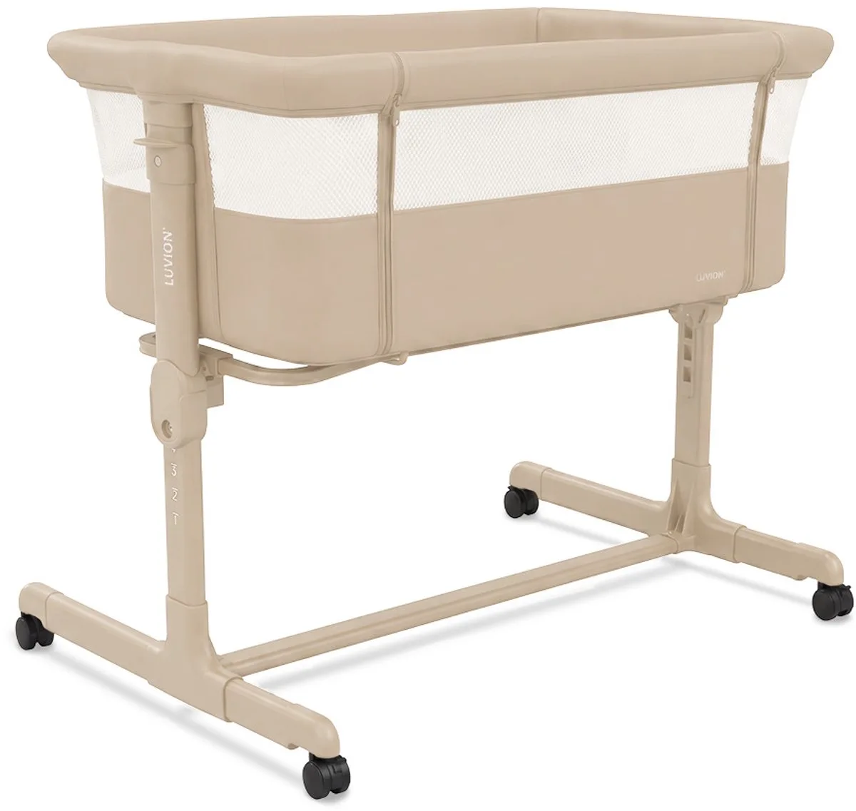 Co Sleeper Daylight Sand – Aanschuifbedje – Baby Wieg – Co-Sleeper – Verstelbaar – Inclusief Matras van Luvion in Beige – productfoto