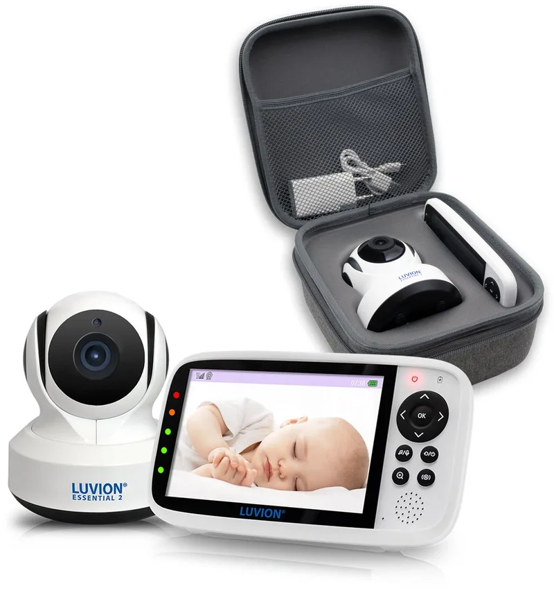 Essential 2 Babyfoon + Protection Case – Babyfoon met Camera – Uitbreidbaar tot 4 Baby Camera's by Luvion in Wit – product photo