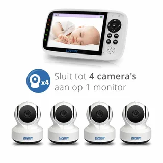 Essential 2 Babyphone - Babyfoon met Camera - Uitbreidbaar tot 4 Baby Camera's - Premium Baby Monitor von Luvion in Weiß – Produktfoto 3 von 4