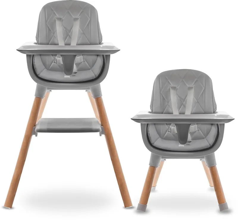 High Chair Grey - Kinderstoel van Luvion in Grijs – productfoto
