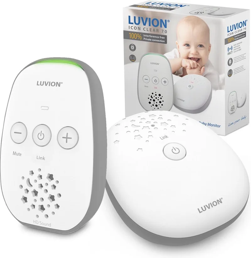 Icon Clear 70 - DECT Babyphone - Babyfoon zonder camera van Luvion in Wit – productfoto