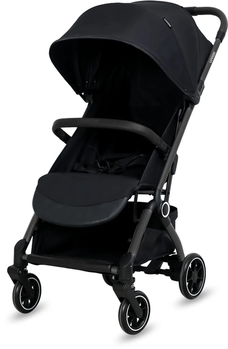 Malmö Buggy - Compacte en comfortabele reisbuggy - Inklapbaar - Inclusief Travel Bag van Luvion in Zwart – productfoto