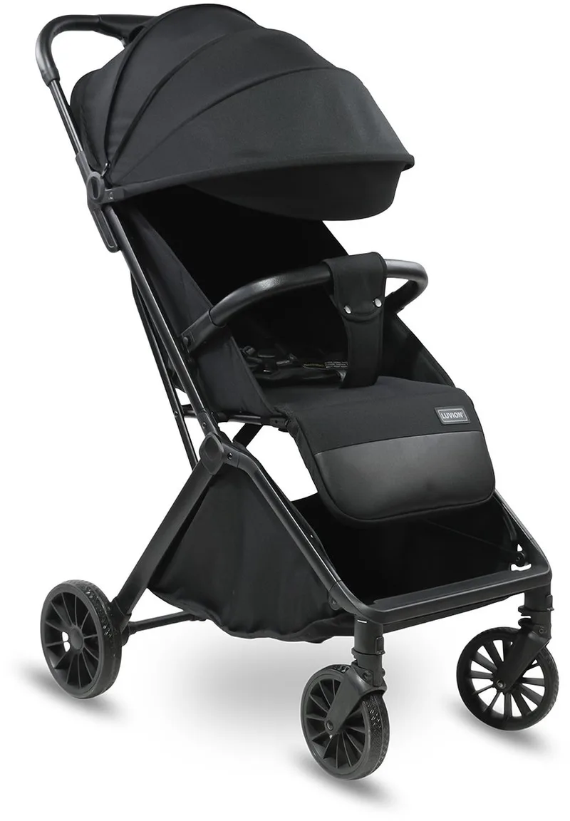 Oslo Buggy - Plooibuggy lichtgewicht inklapbaar - Inclusief Travel Bag van Luvion in Zwart – productfoto