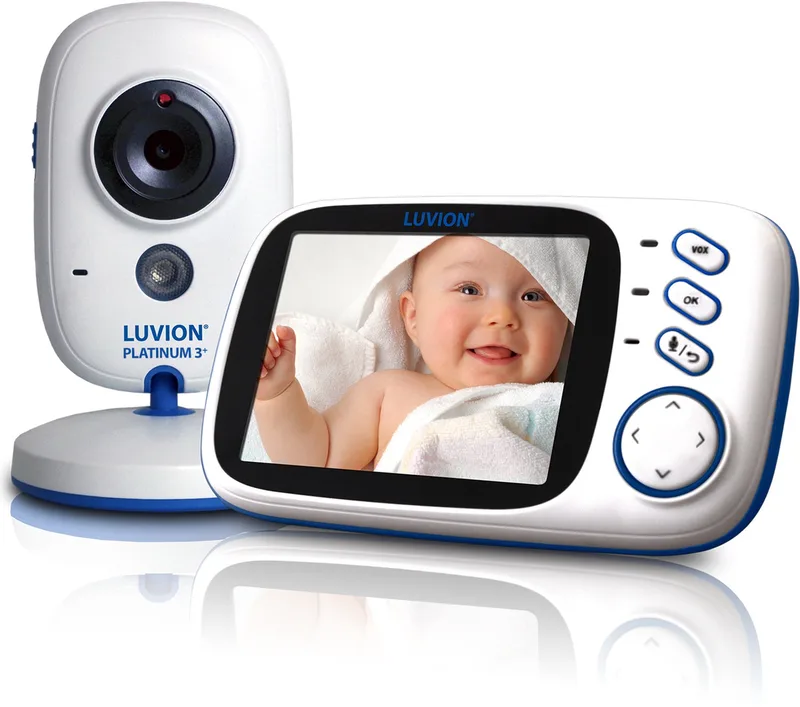 Platinum 3+ - Babyfoon met Camera - Uitbreidbaar tot 2 Baby Camera's - Premium Baby Monitor van Luvion in Platinum 3+ White (3.2 inch) – productfoto