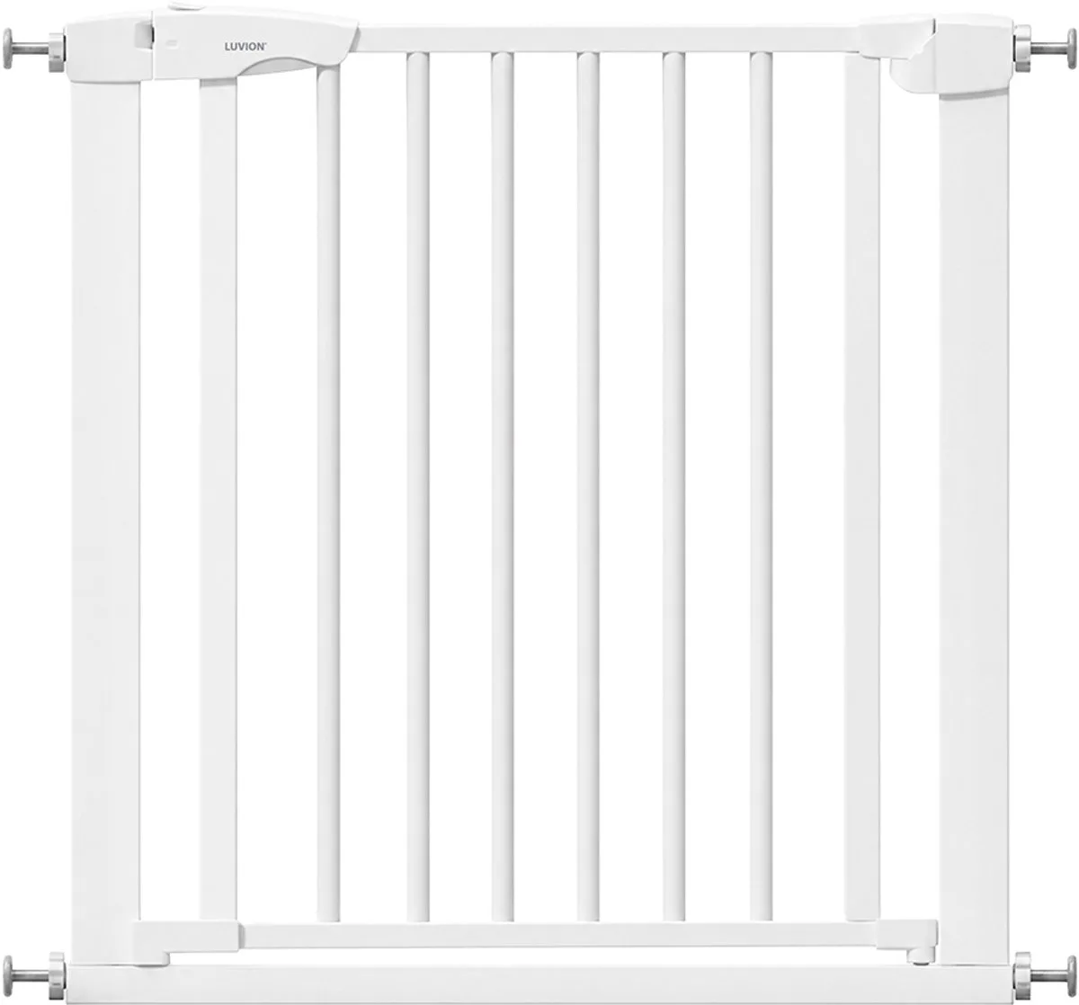 Safety Gate Plus Traphekje – Klembevestiging (Zonder Boren Mogelijk) – 76–82,9 cm de Luvion en Blanc – photo produit