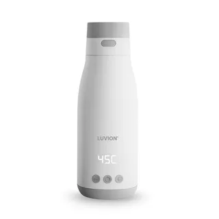 Thermosfles Flessenwarmer - Draagbare Flesverwarmer voor onderweg én thuis - Draadloos te gebruiken om je melk op temperatuur te houden of krijgen von Luvion in Weiß – Produktfoto 2 von 4