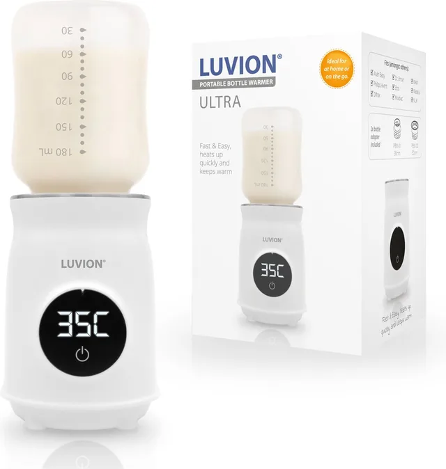 Ultra Draagbare Flessenwarmer voor onderweg én thuis - Geschikt voor o.a. Dr. Brown, Philips Avent, Difrax, Medela, Alvar Baby, NUK, MAM, Hegen, Wetoo en huismerk Kruidvat en Etos babyflessen - Draadloos je baby fles verwarmen