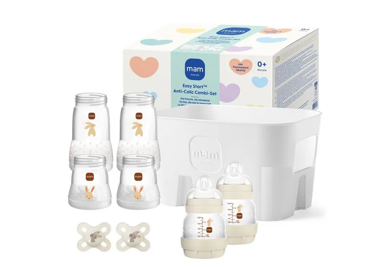 Babyflasche Combi Geschenkset mit Flaschenkasten, 7 tlg. by MAM in Beige – product photo