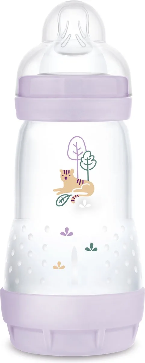 Babyfles Easy Start Anti-Colic Matt 0+ mnd 260 ml by MAM in Lila – product photo