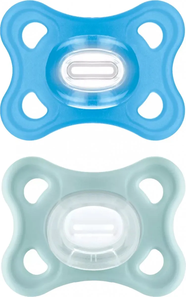 Comfort 2 Silicone Fopspenen 2-6 Maanden (Kleur fra MAM i Blå – produktbillede
