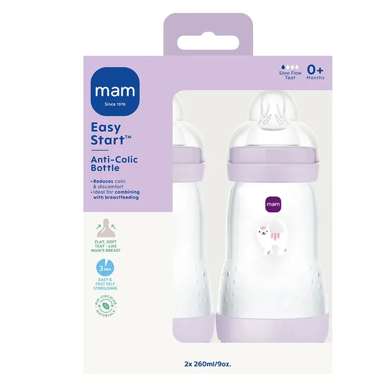 Biberon Easy Start Anti-colic-260 Ml de MAM – photo produit 2 sur 3