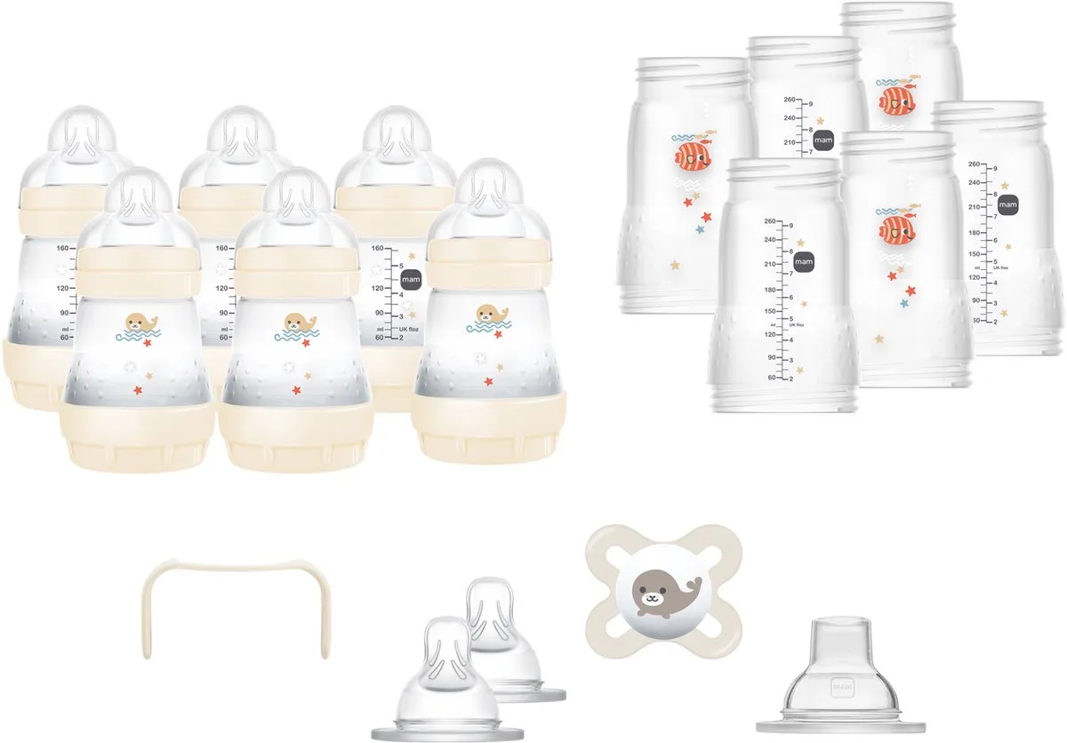 Easy Start Babyfles Set XXL - Anti-Koliek - BPA-Vrij - 0+ Maanden by MAM in Uni – product photo