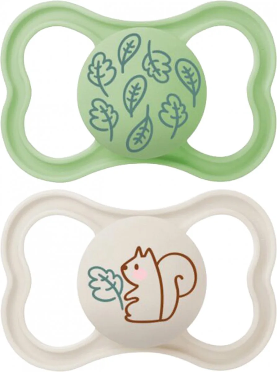 MAM 2 Fopspenen Supreme 6 Maanden en + (Modellen : Konijn en Paard) från MAM i Beige – produktbild