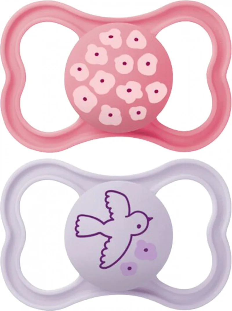MAM 2 Fopspenen Supreme 6 Maanden en + (Modellen : Rozen Bloemen en Katten) från MAM – produktbild