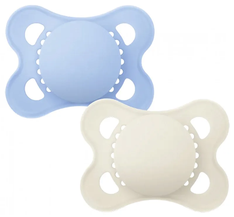 MAM 2 Originele Fopspenen Trendy 2-6 Maanden (Modellen : en Beige) by MAM in Blue – product photo