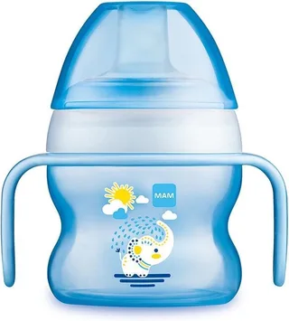 Starter Cup Animal zuigfles 150 ml Blauw, Transparant by MAM in Blue, Transparent – product photo 1 of 2