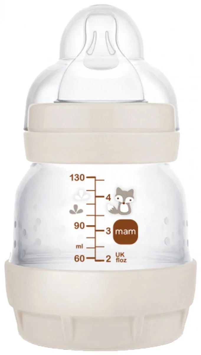 Zuigfles Easy Start 130 ml 0 Maanden Debiet 0 Extra Traag (Modellen van MAM in Zand – productfoto
