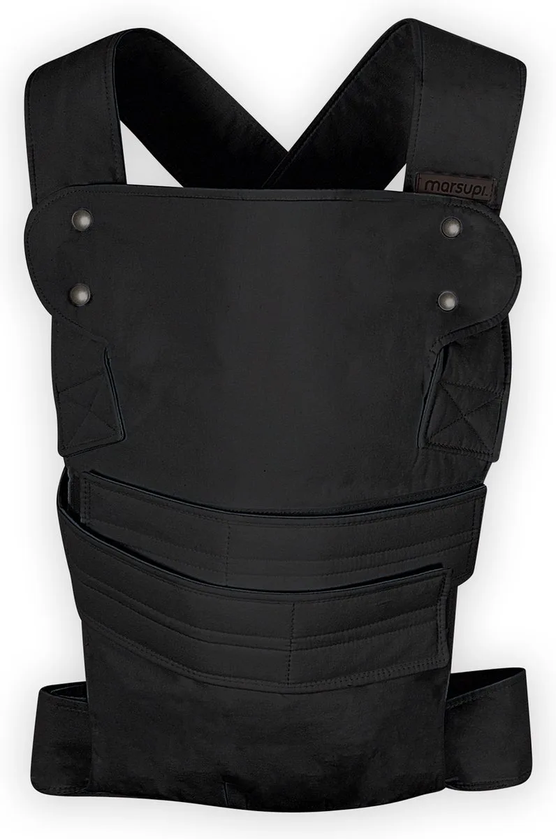 Classic Black - maat XL - taille 85-120 cm - draagzak baby by Marsupi in Zwart – product photo